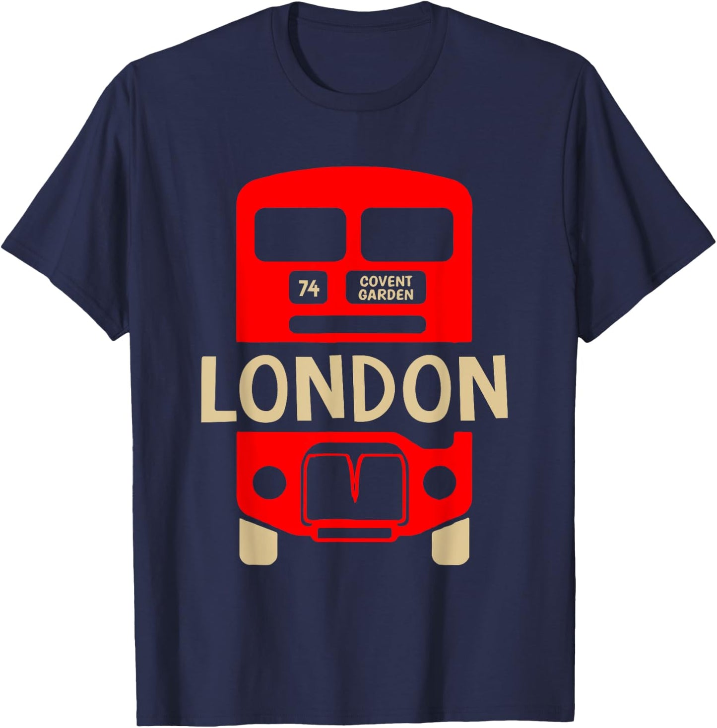 London Souvenir - London Bus Double Decker Bus Driver T-Shirt - T-Shirt | Navy
