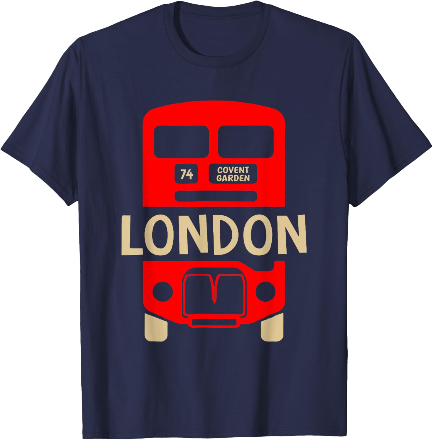 London Souvenir - London Bus Double Decker Bus Driver T-Shirt - T-Shirt | Navy