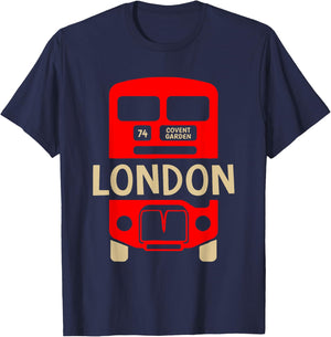 London Souvenir - London Bus Double Decker Bus Driver T-Shirt - T-Shirt | Navy