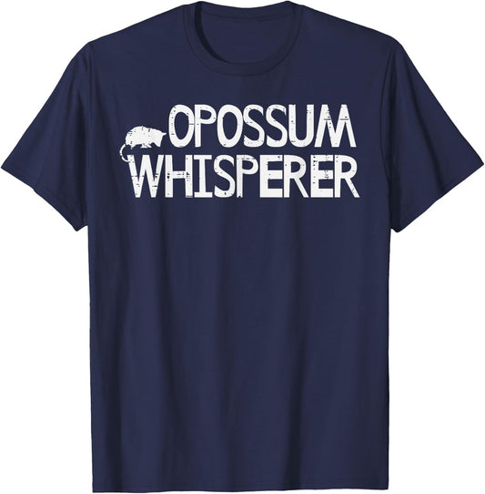 Opossum Whisperer Possum Animal Trash Cat Pet Men Women Kids T-Shirt - T-Shirt | Navy