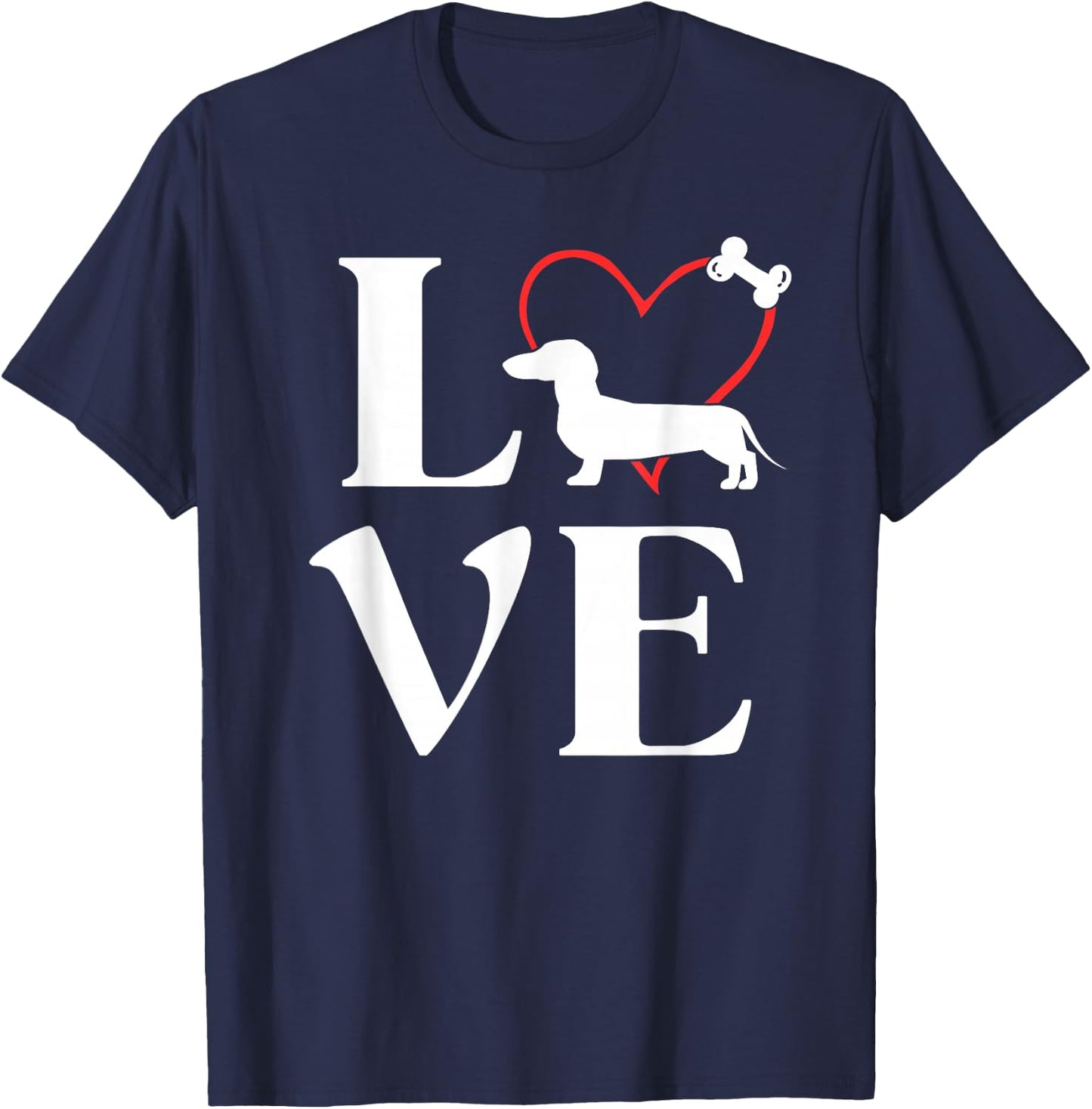 Dachshund Gifts Love Dogs Dog Mama T-Shirt - T-Shirt | Navy