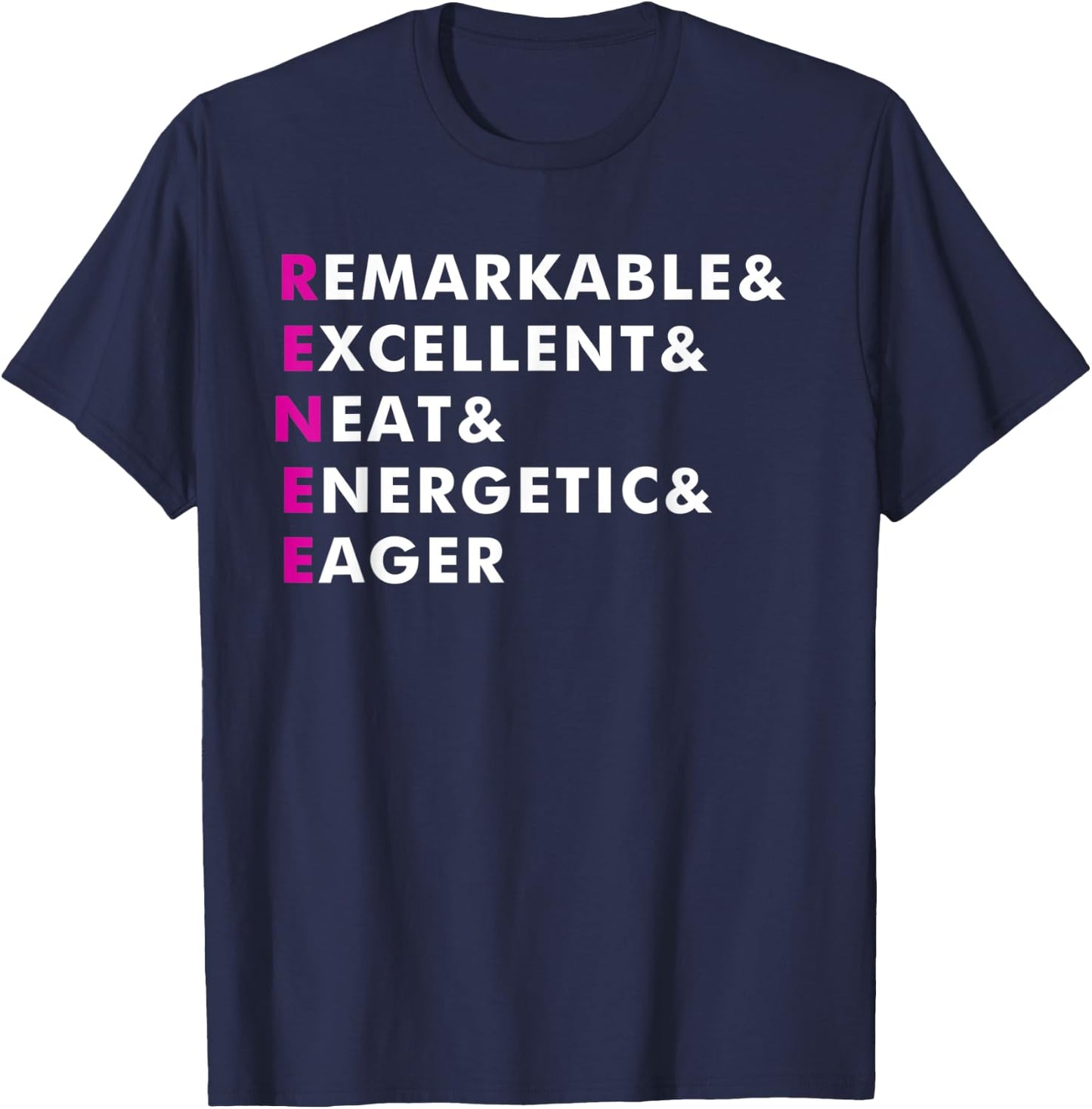 Renee Name Shirt Personalized Gift T-Shirt - T-Shirt | Navy