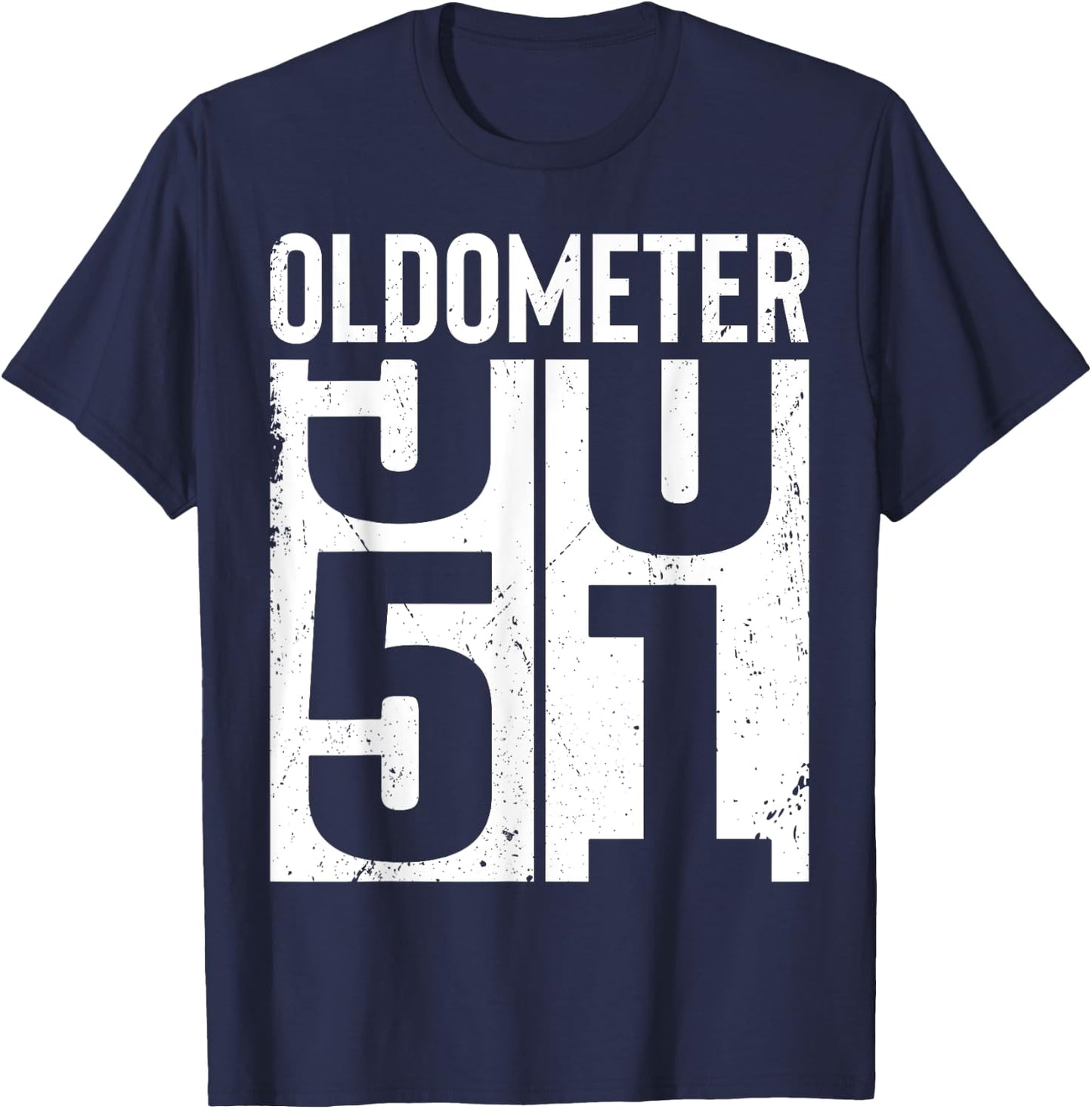 Funny 51 Years Old 51st Birthday Odometer Oldometer Men T-Shirt - T-Shirt | Navy