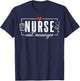 Cute Nurse Unit Manager Heart Stethoscope T-Shirt - T-Shirt | Navy