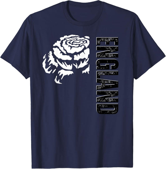 England Rugby Rose T-Shirt - T-Shirt | Navy