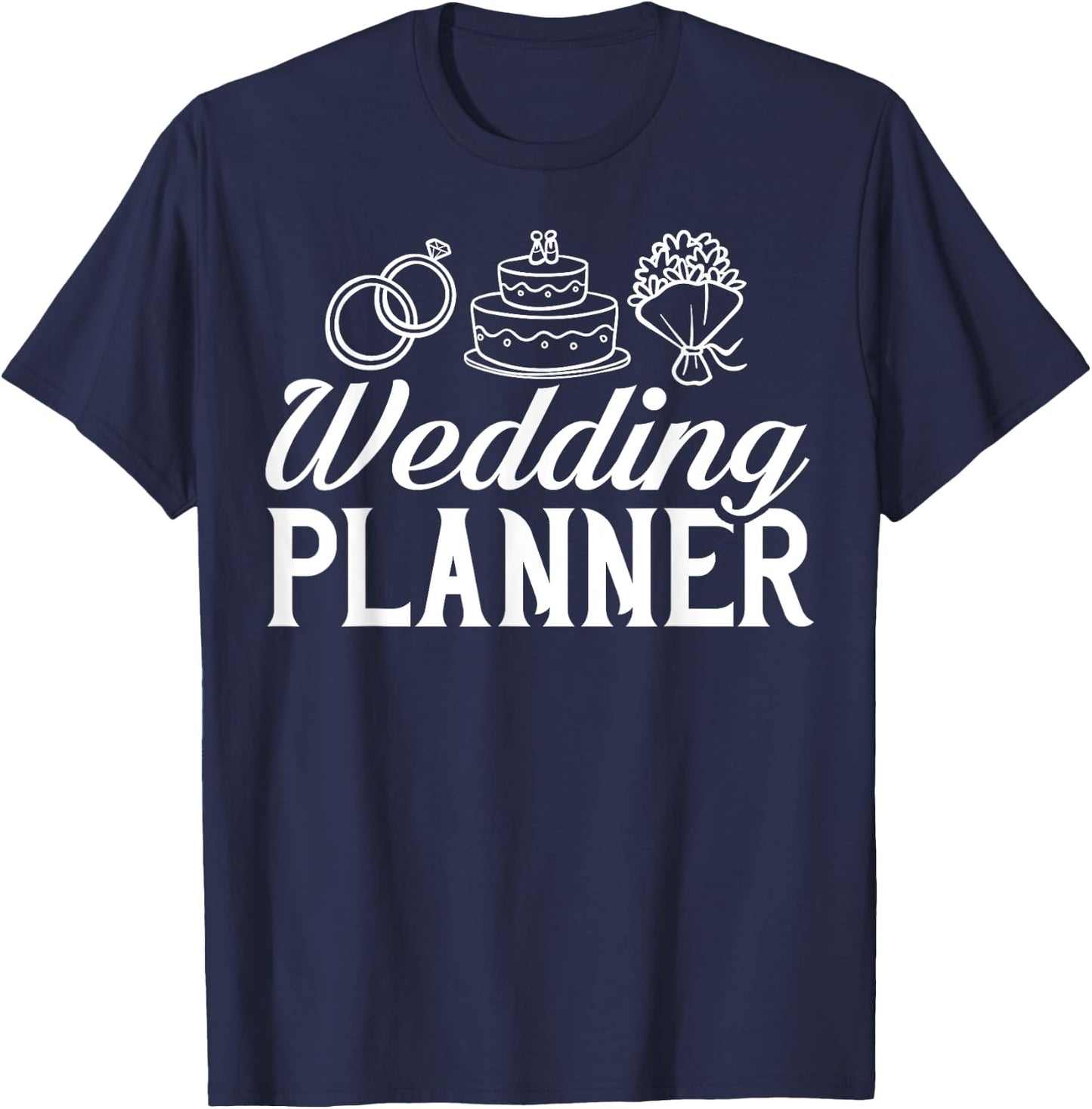 Wedding Planning Party Planner Coordinator Checklist T-Shirt - T-Shirt | Navy