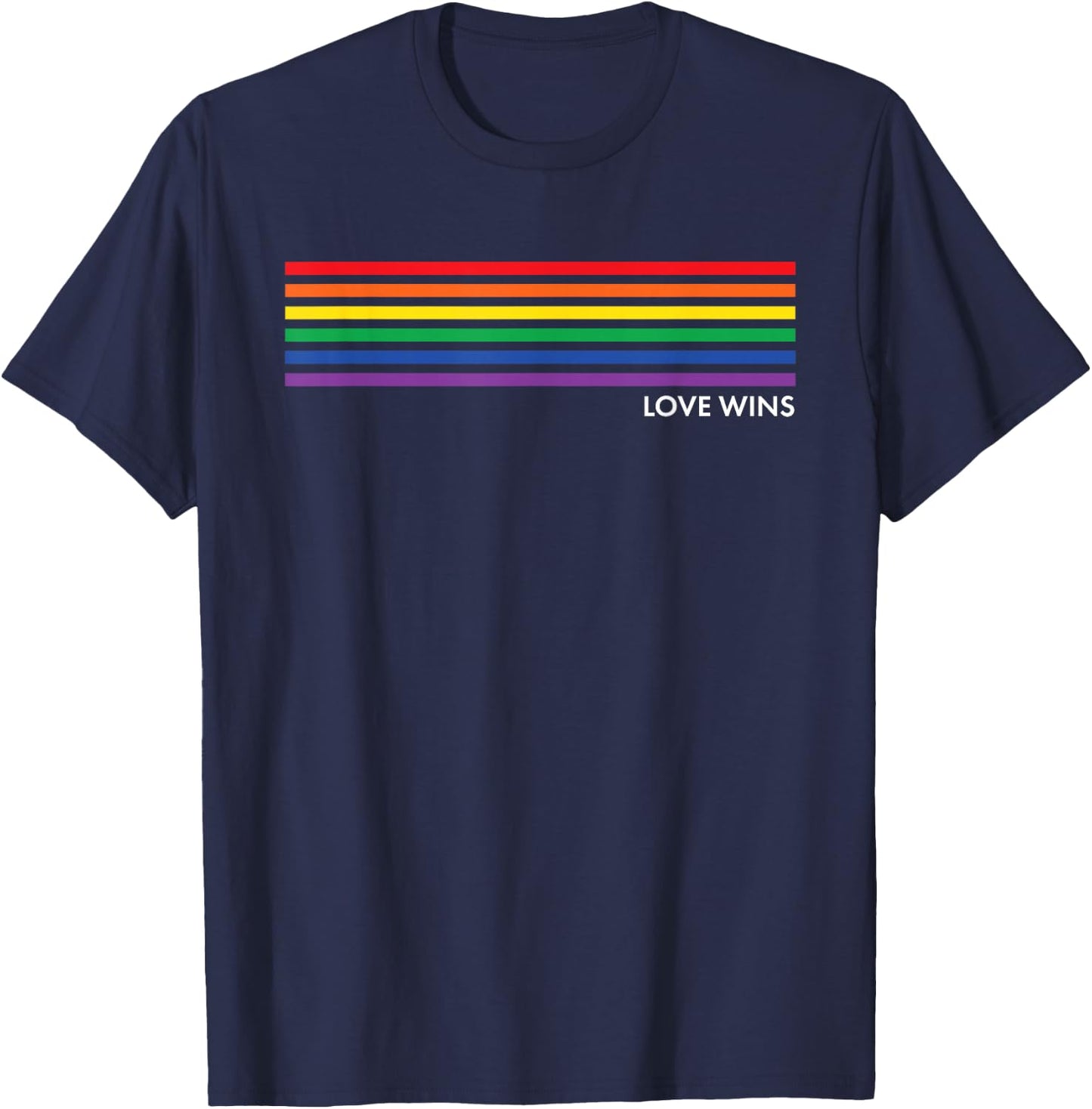 Gay Pride Rainbow Equality Gift Small T-Shirt - T-Shirt | Navy