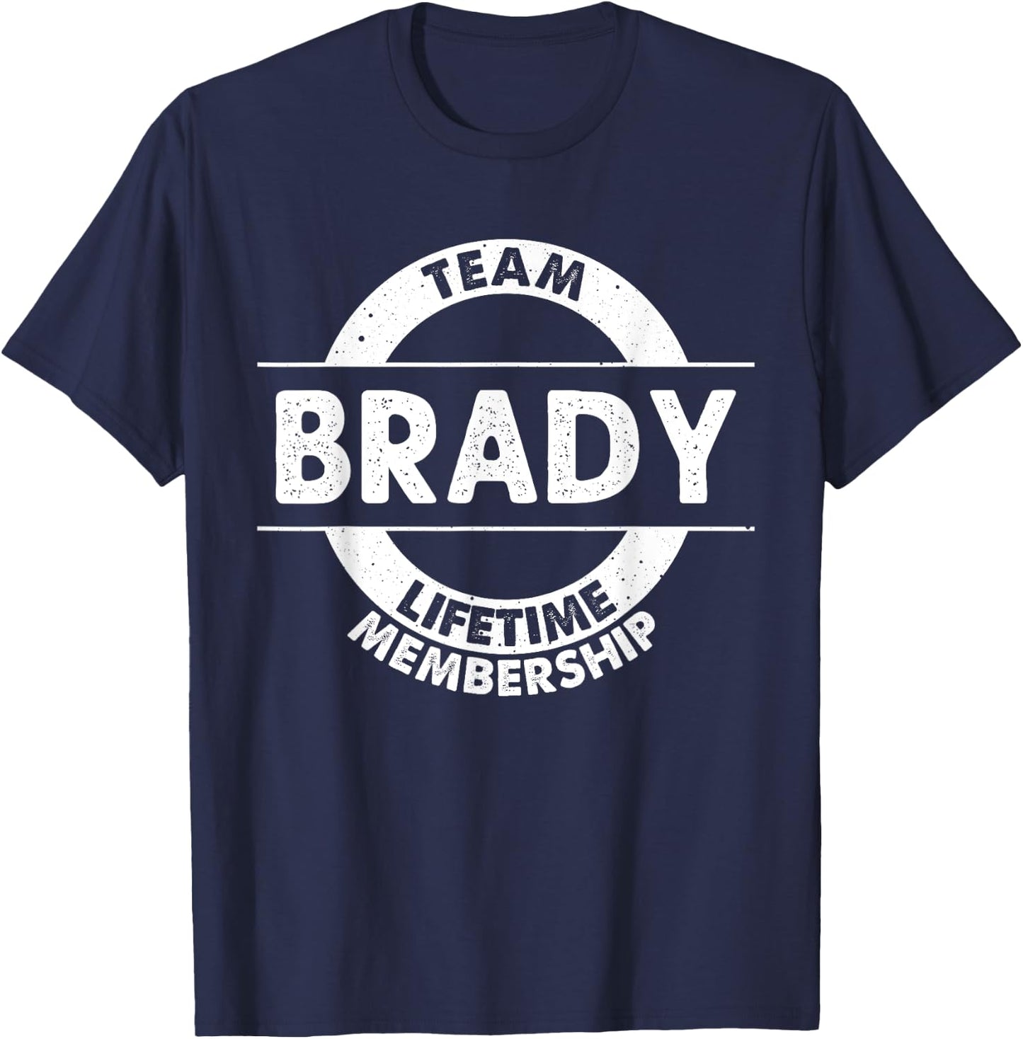 BRADY Gift Funny Surname Family Tree Birthday Reunion Idea T-Shirt - T-Shirt | Navy