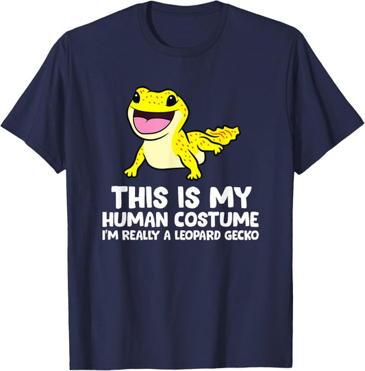 Reptile Leopard Gecko Costume I'm Really A Leopard Gecko T-Shirt - T-Shirt | Navy