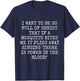Mosquito Sings "there is Power in the Blood!" Funny Joke T-Shirt - T-Shirt | Navy