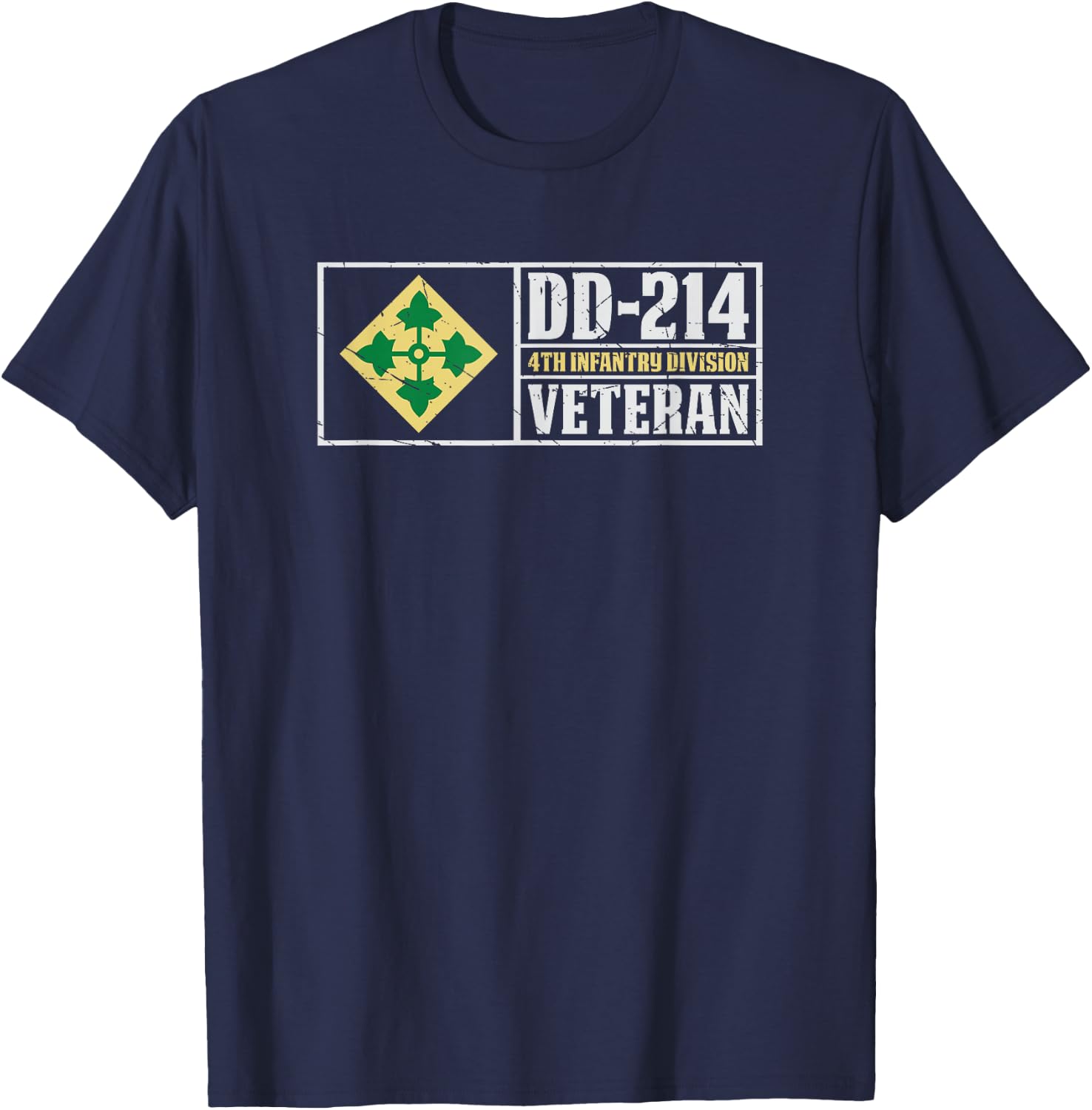 4th Infantry Division Shirt Fourth ID T-Shirt - T-Shirt | Navy