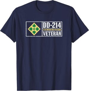 4th Infantry Division Shirt Fourth ID T-Shirt - T-Shirt | Navy
