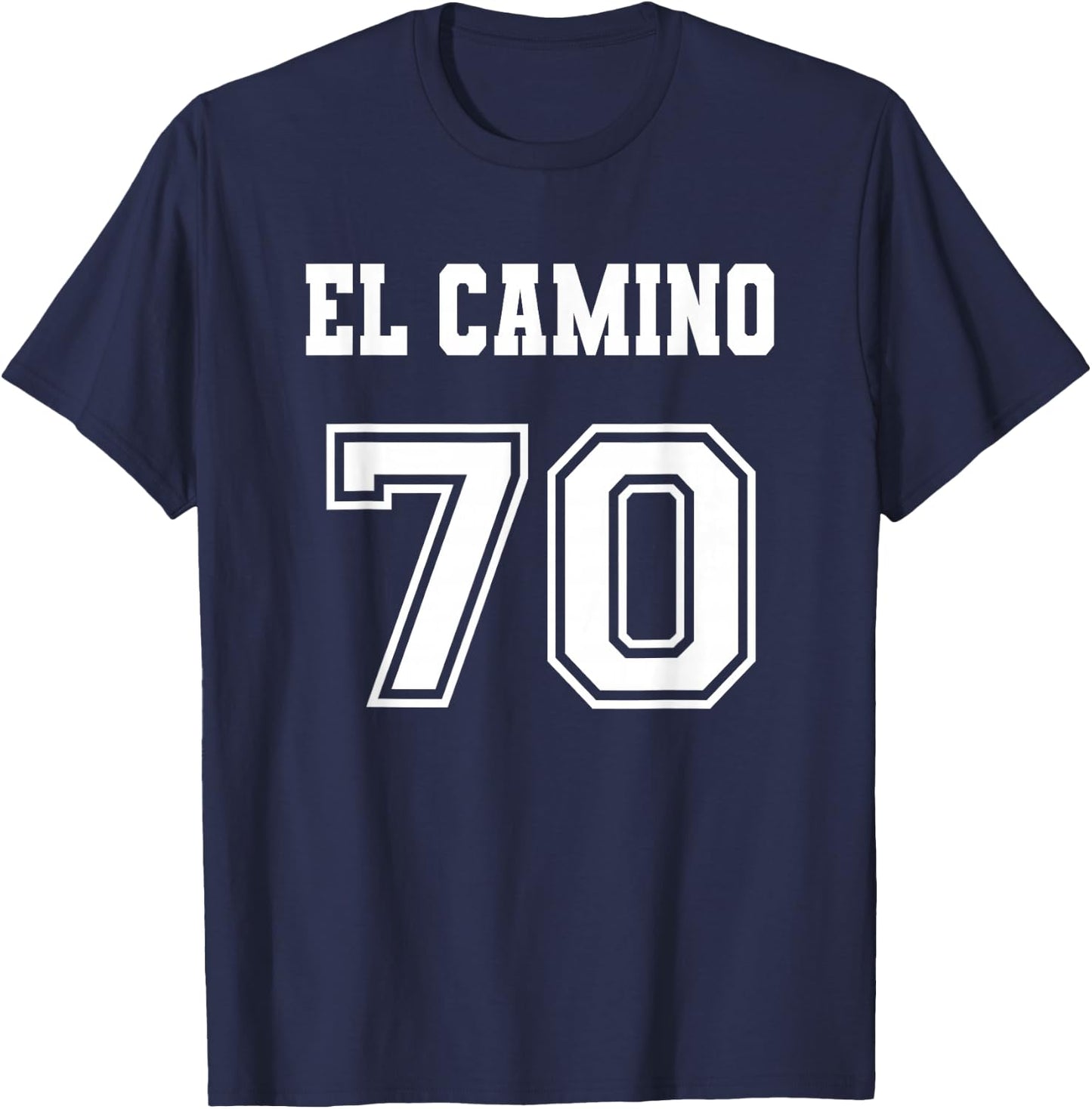Jersey Style El Camino 70 1970 Old School Muscle Car Pickup T-Shirt - T-Shirt | Navy