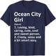 OCEAN CITY GIRL MD MARYLAND Funny City Home Roots Gift T-Shirt - T-Shirt | Navy