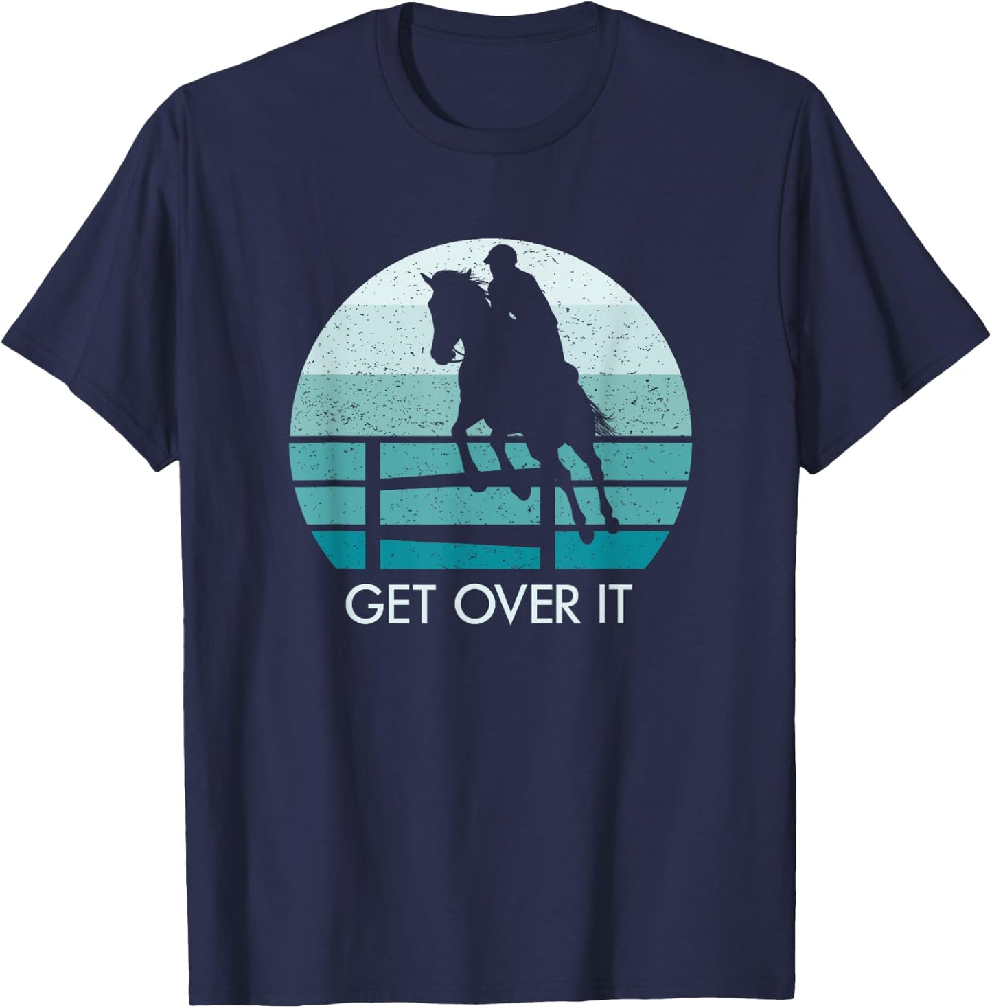 Equestrian Horse Show Jumping T-Shirt - T-Shirt | Navy