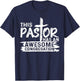 Funny Pastor Appreciation Gift Men Christian Church Priest T-Shirt - T-Shirt | Navy