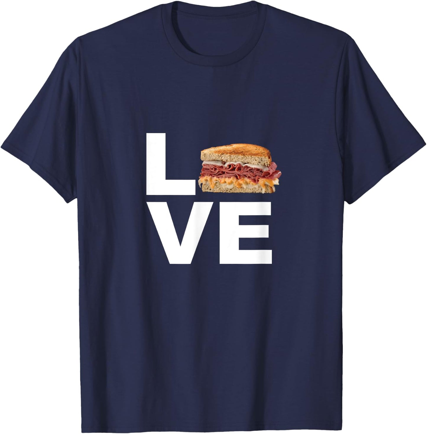 Reuben Sandwich T-Shirt - T-Shirt | Navy