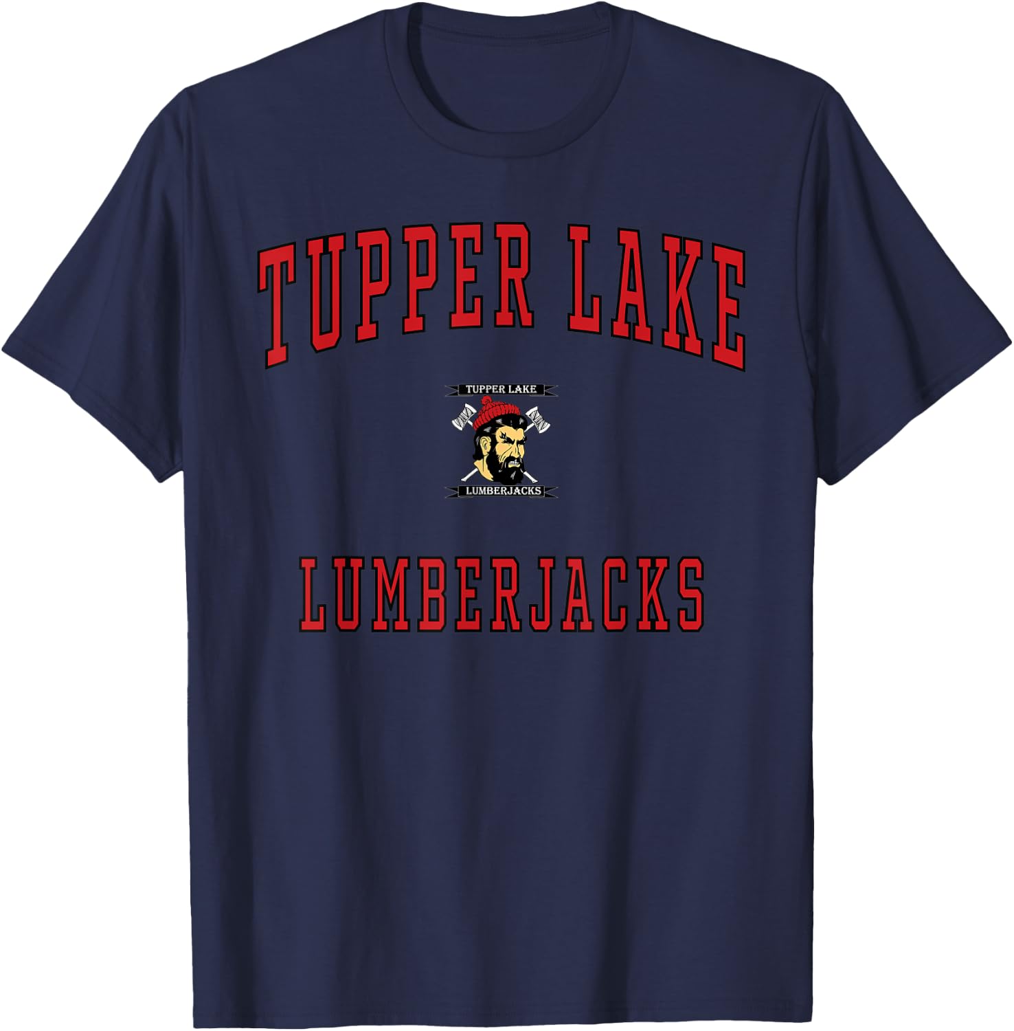 Tupper Lake High School Lumberjacks T-Shirt - T-Shirt | Navy
