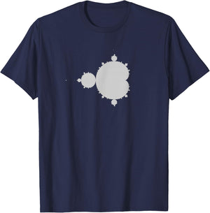 The Mandelbrot Set - Classic Grey T-Shirt - T-Shirt | Navy