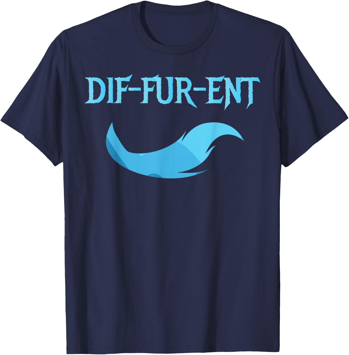 Diffurent Furry Fandom Furries Fan Designs Men Women Kids T-Shirt - T-Shirt | Navy
