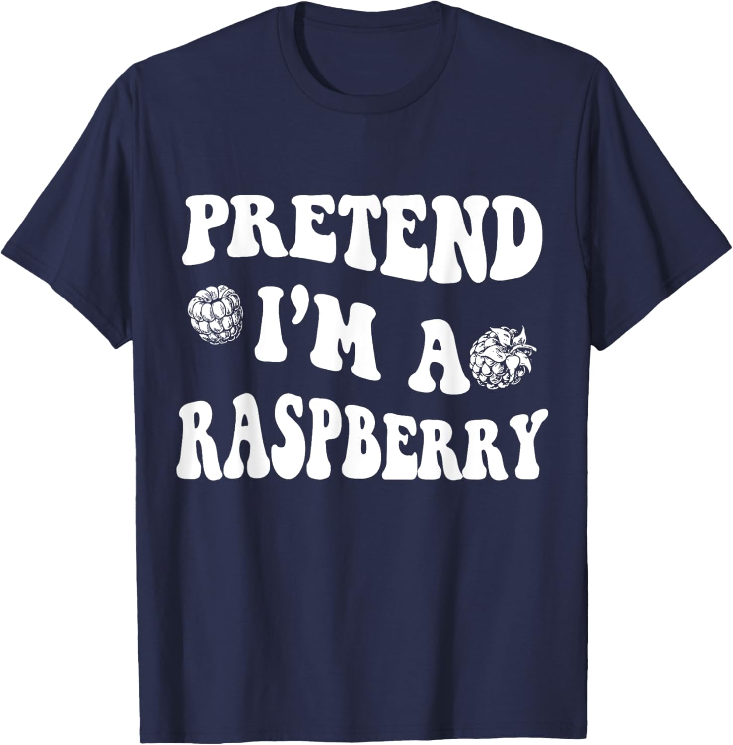 Raspberry Halloween Costume Pretend I'm a Raspberry Men Boys T-Shirt - T-Shirt | Navy