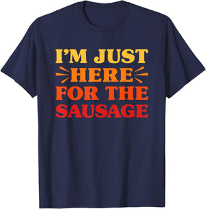 Sausage I Love Sausage Funny Food Sausage Lover T-Shirt - T-Shirt | Navy