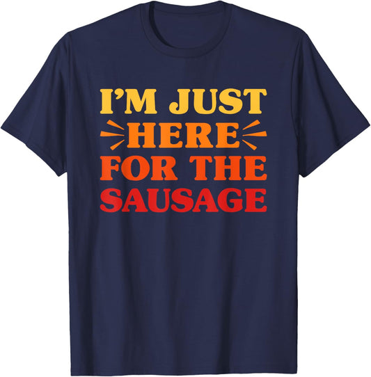Sausage I Love Sausage Funny Food Sausage Lover T-Shirt - T-Shirt | Navy