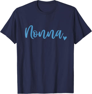Nonna Grandma Cute Blue T-Shirt - T-Shirt | Navy