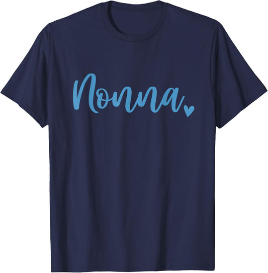 Nonna Grandma Cute Blue T-Shirt - T-Shirt | Navy