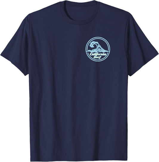 Malibu Beach Big Wave Surf Club, surfing graphic Women T-Shirt - T-Shirt | Navy