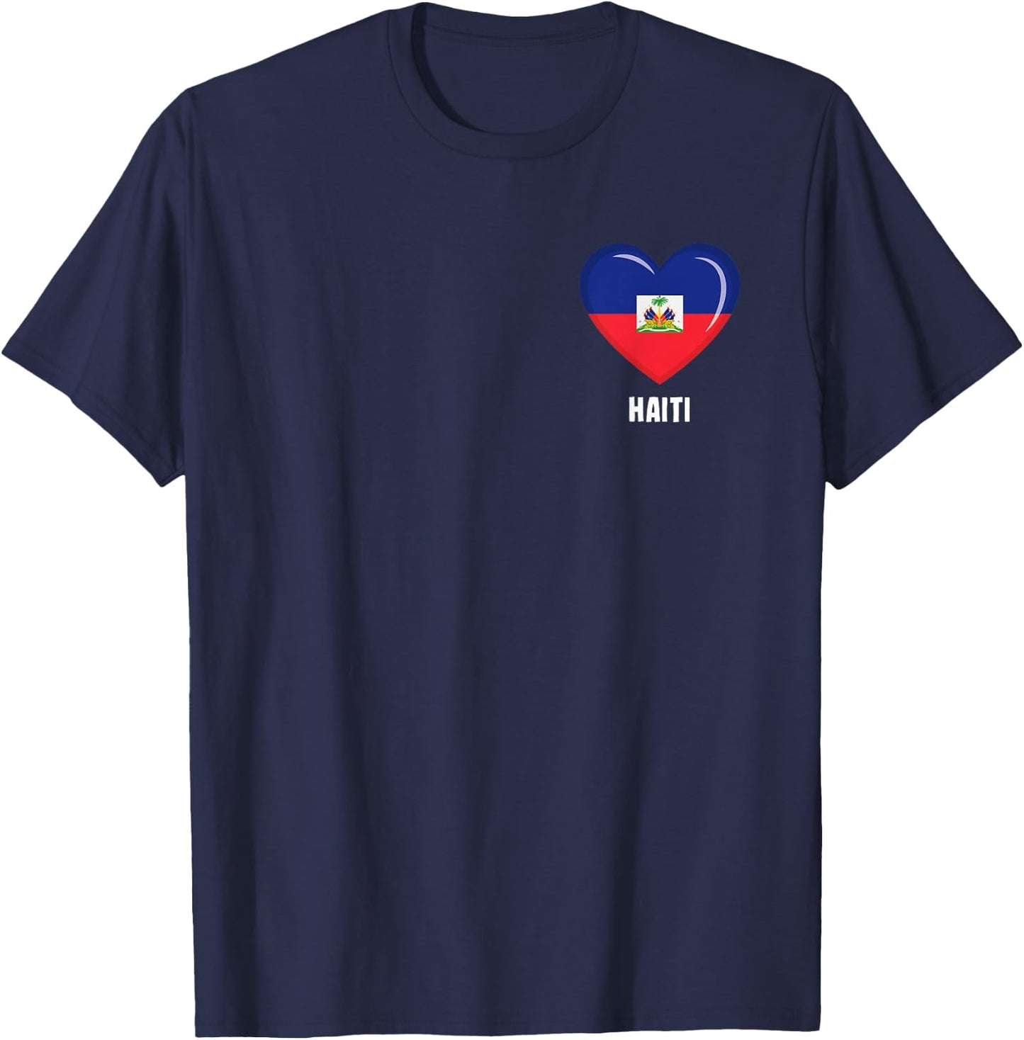 Haiti Flag Shirt | Haitian T-Shirt - T-Shirt | Navy