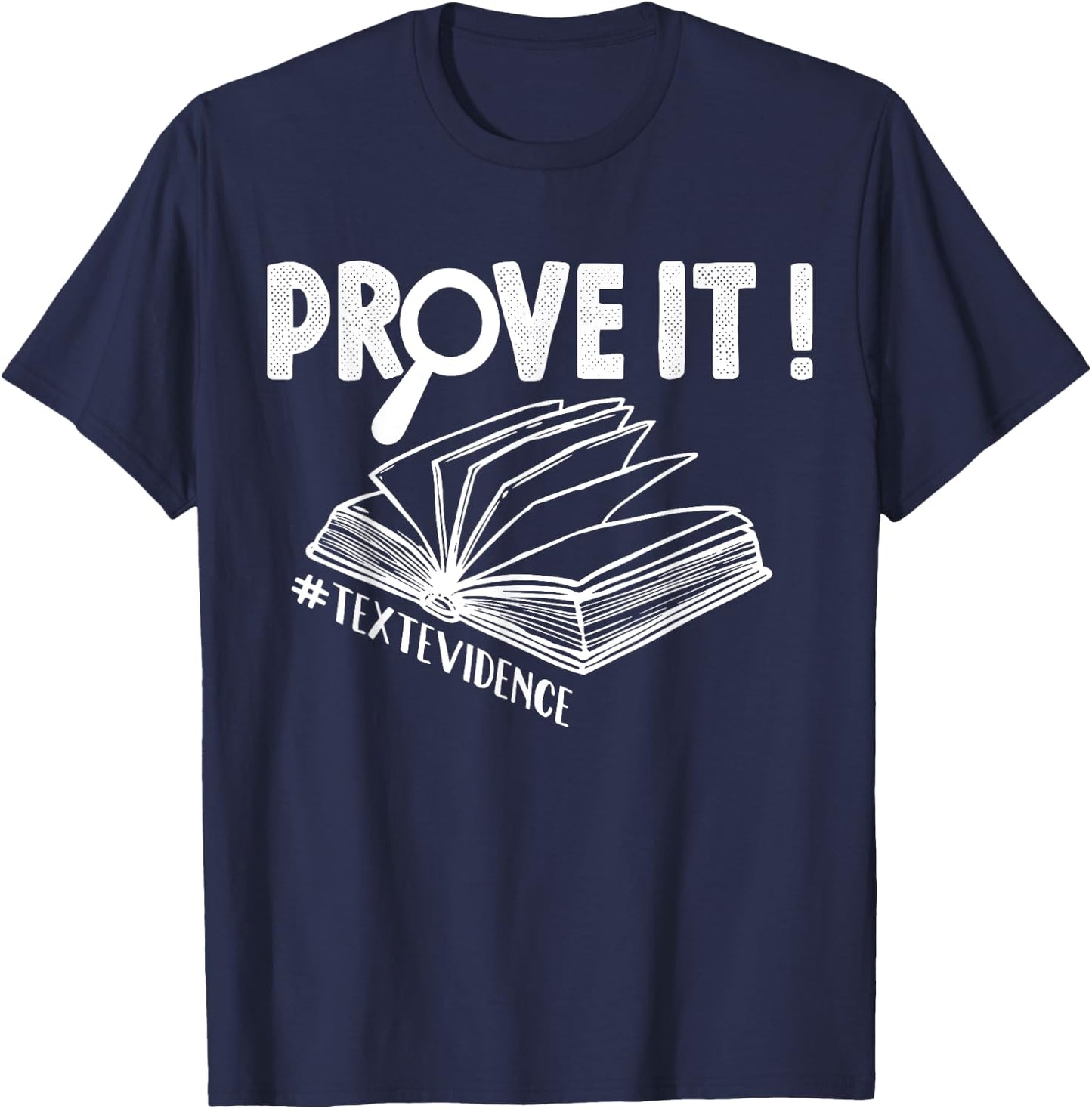 ENGLISH TEACHER Prove It Text Evidence Women T-Shirt - T-Shirt | Navy