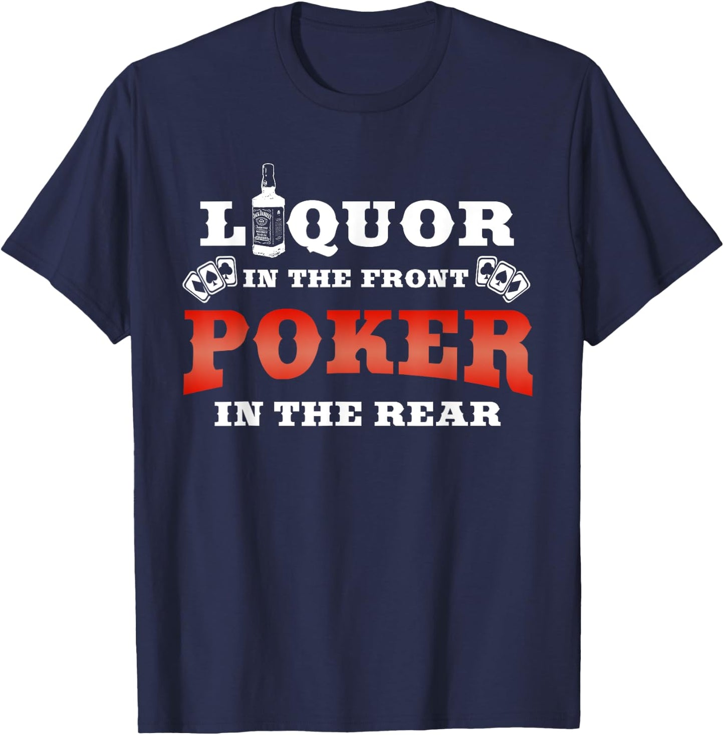 Brandy in the first row poker in the second row | Hum T-Shirt - T-Shirt | Navy