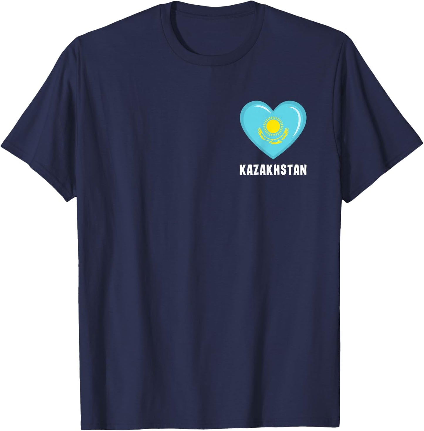 Kazakhstan Flag Shirt | Kazakhstani T-Shirt - T-Shirt | Navy