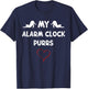 My Alarm Clock Purrs Meows Cute Cat Lover Novelty Kitten T-Shirt - T-Shirt | Navy