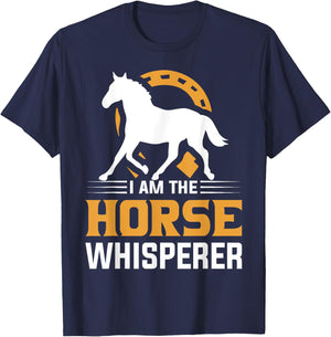I Am The Horse Whisperer Equestrian Cowboy T-Shirt - T-Shirt | Navy
