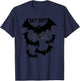Batshit Crazy flying bats funny wacky humor T-Shirt - T-Shirt | Navy