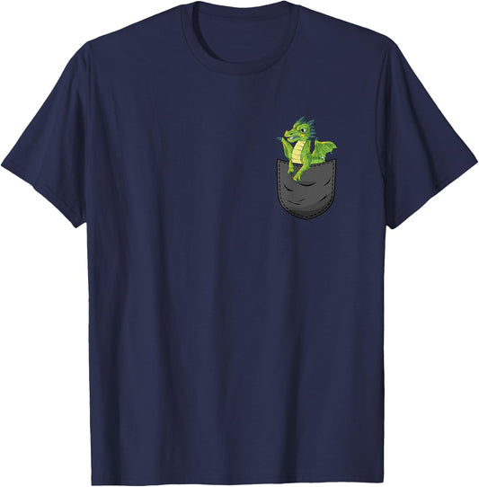 Dragon Pocket T-Shirt - T-Shirt | Navy