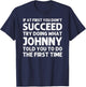 JOHNNY Gift Name Personalized Birthday Funny Christmas Joke T-Shirt - T-Shirt | Navy