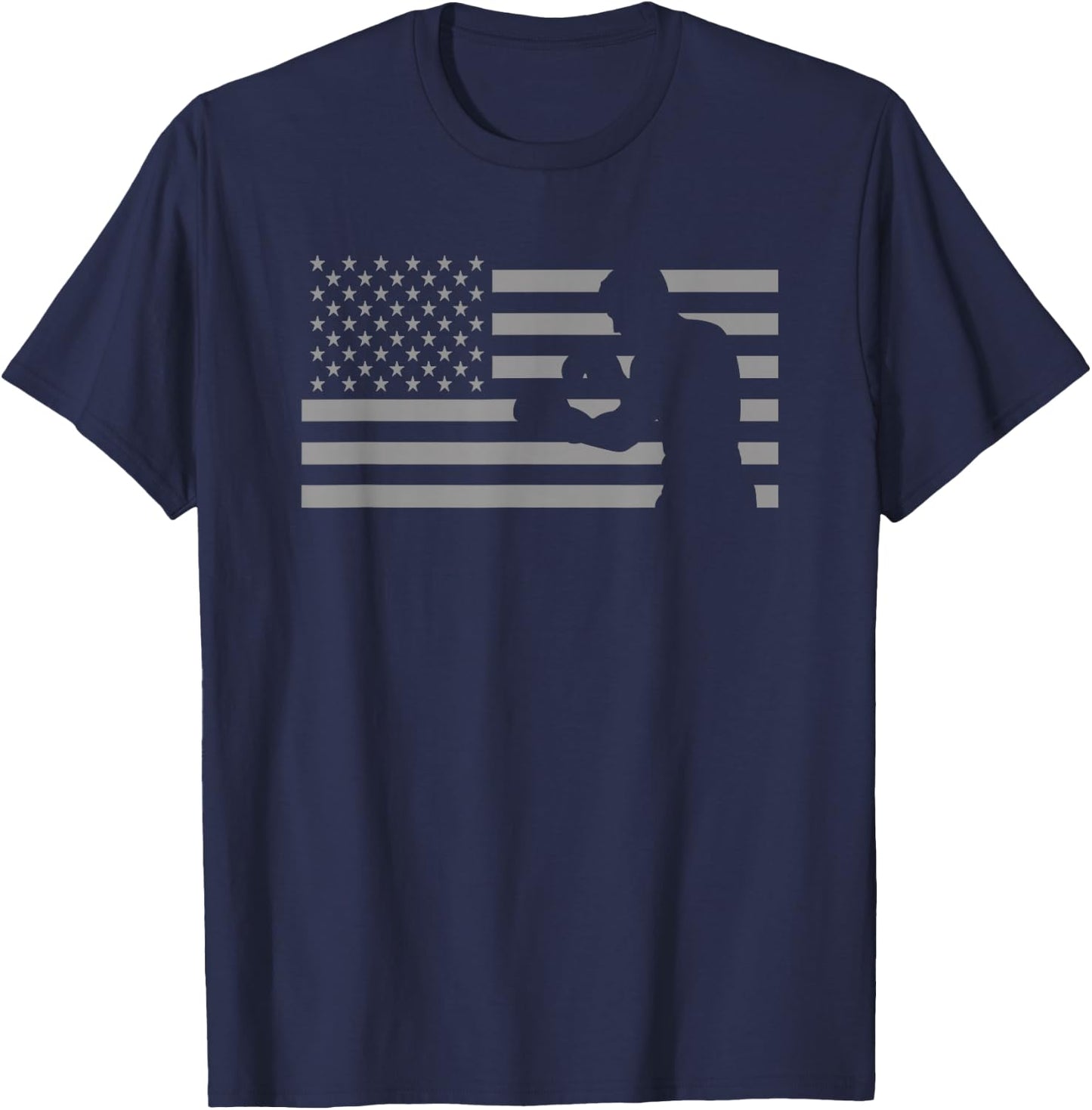 American Flag Boxer T Shirts - Boxing T-Shirt - T-Shirt | Navy
