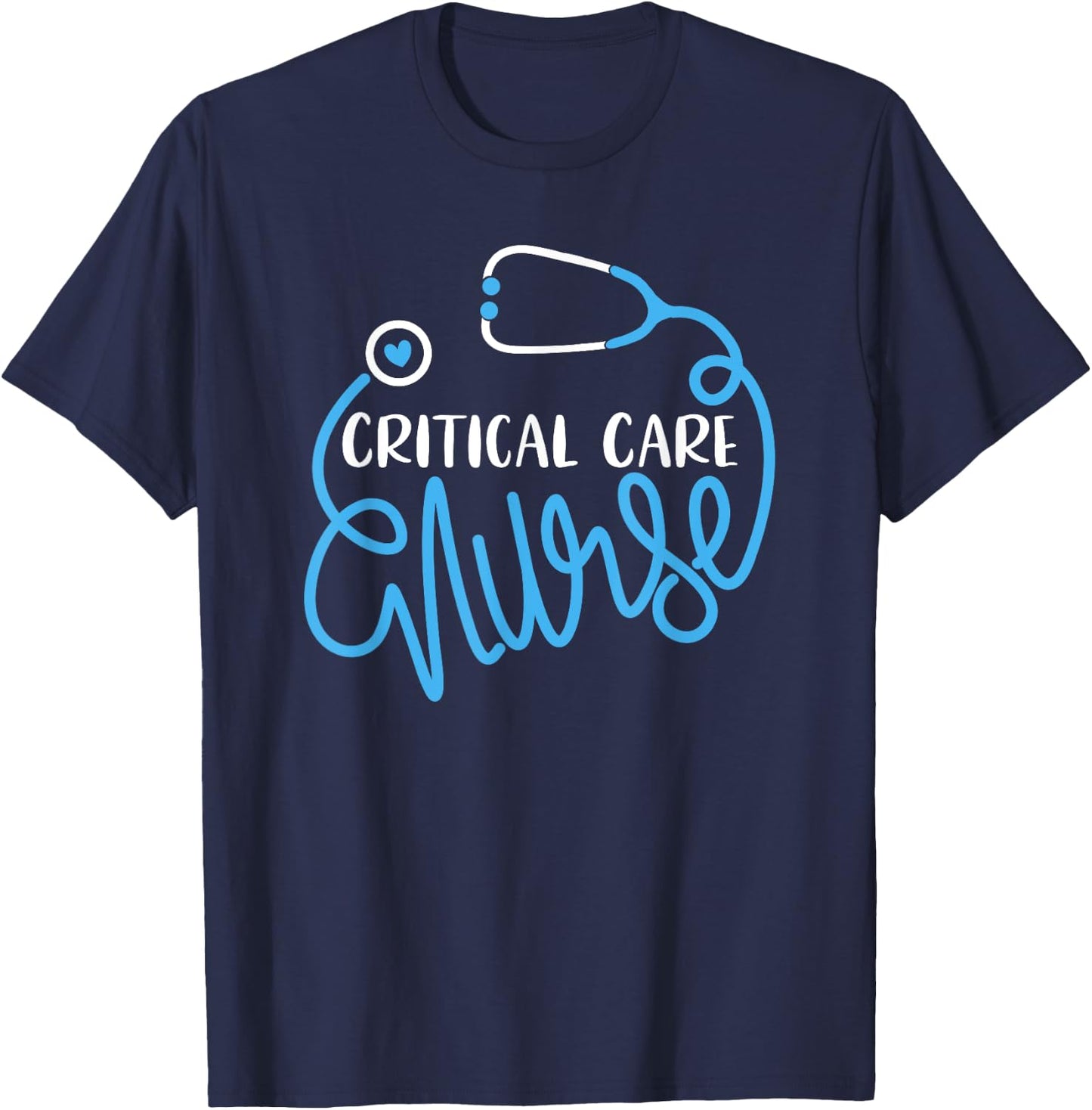 Intensive Care Medical Department - JoinHealthcare Critical Care Nursing Department ICU RN Critical Care Nurse T-Shirt - T-Shirt | Navy