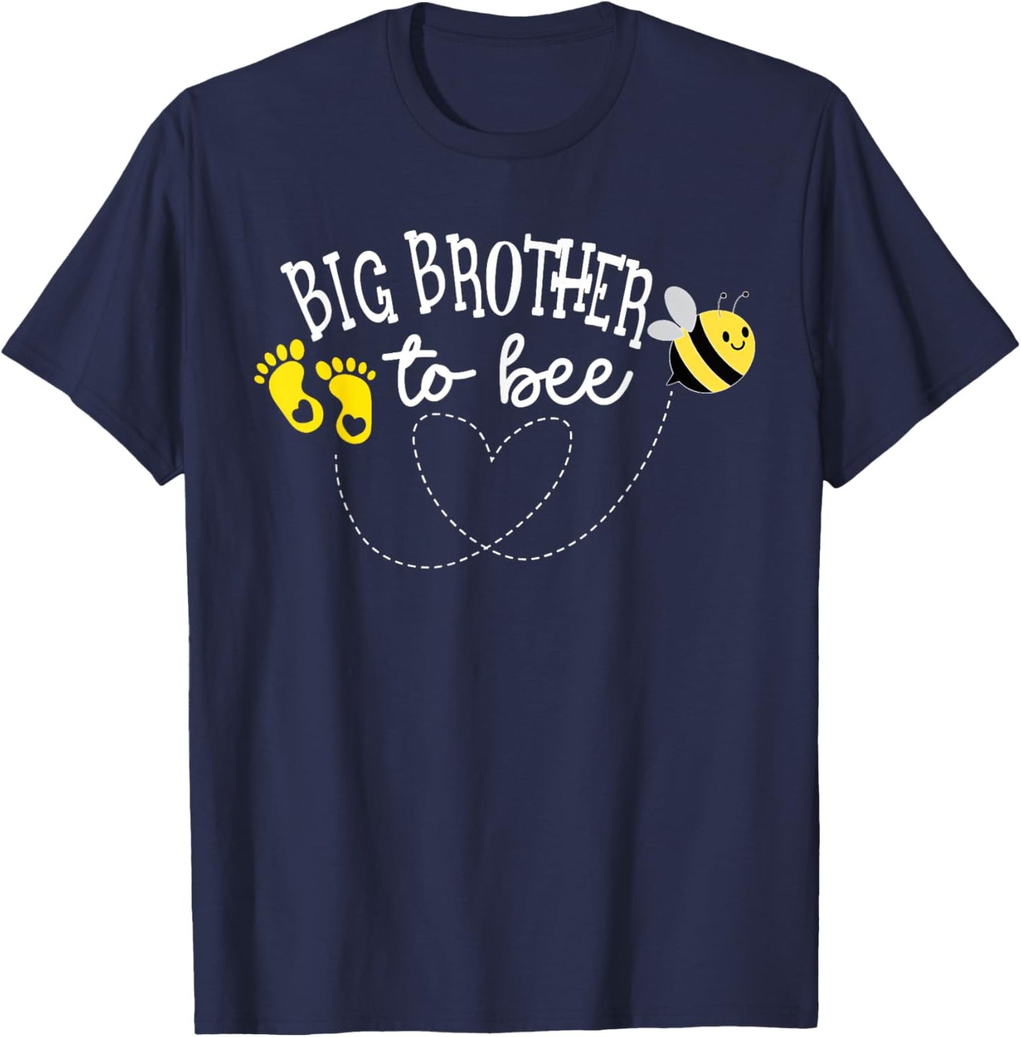 Big Brother to Bee Pregnancy Announcement Baby Shower T-Shirt - T-Shirt | Navy