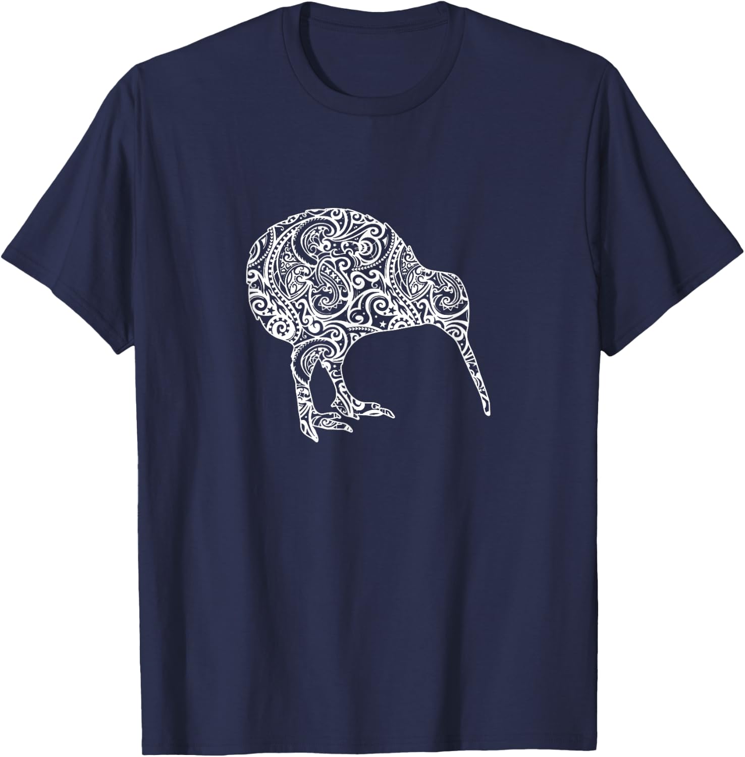 Kiwi Maori Polinesian, New Zealand Kiwi Bird T-Shirt - T-Shirt | Navy