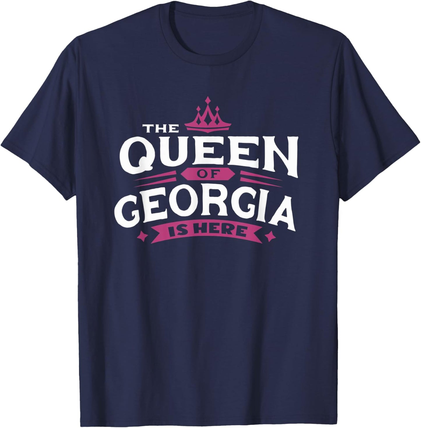 The Queen Of Georgia T-Shirt - T-Shirt | Navy