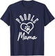 Poodle Mama Heart Dog Paw Poodle Mama T-Shirt - T-Shirt | Navy