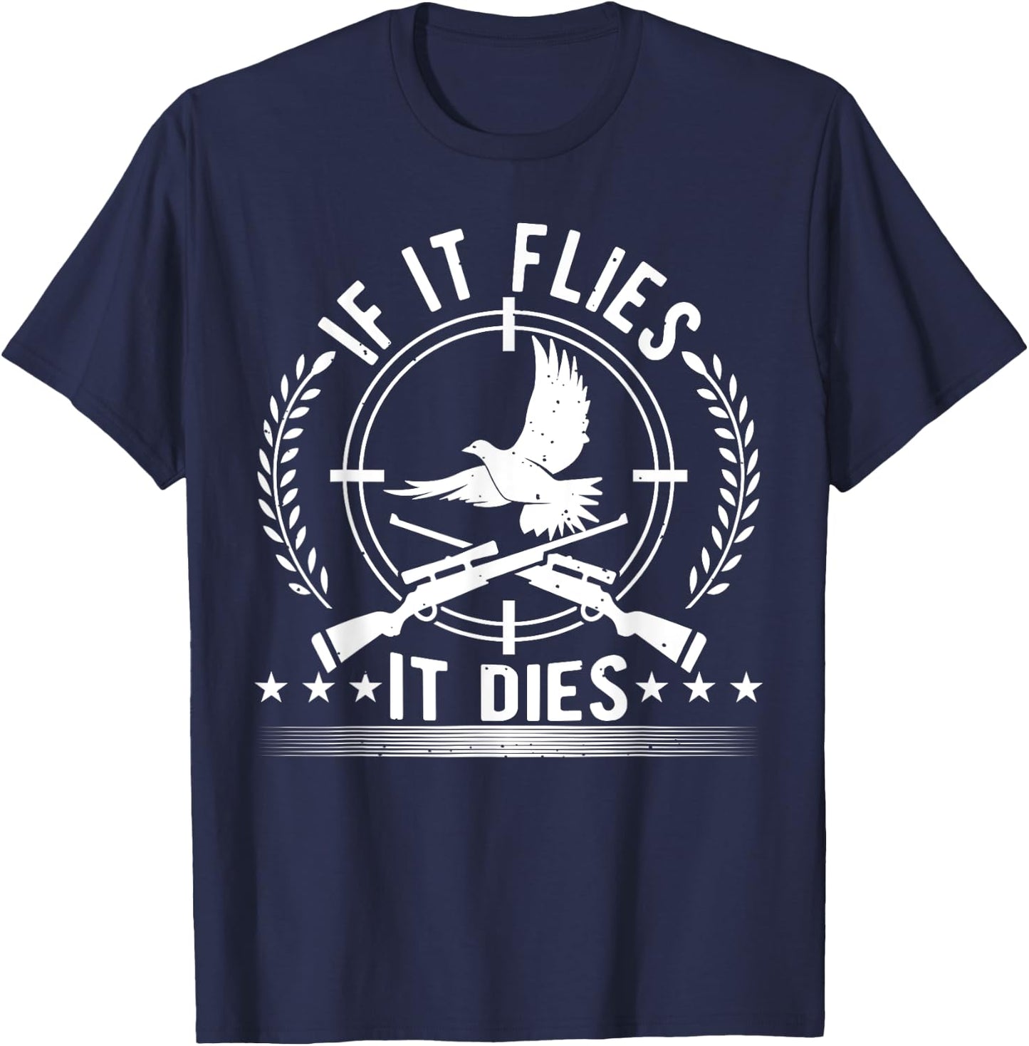 Dove Hunting, Bird Hunting For A Patriotic Dove Hunter T-Shirt - T-Shirt | Navy