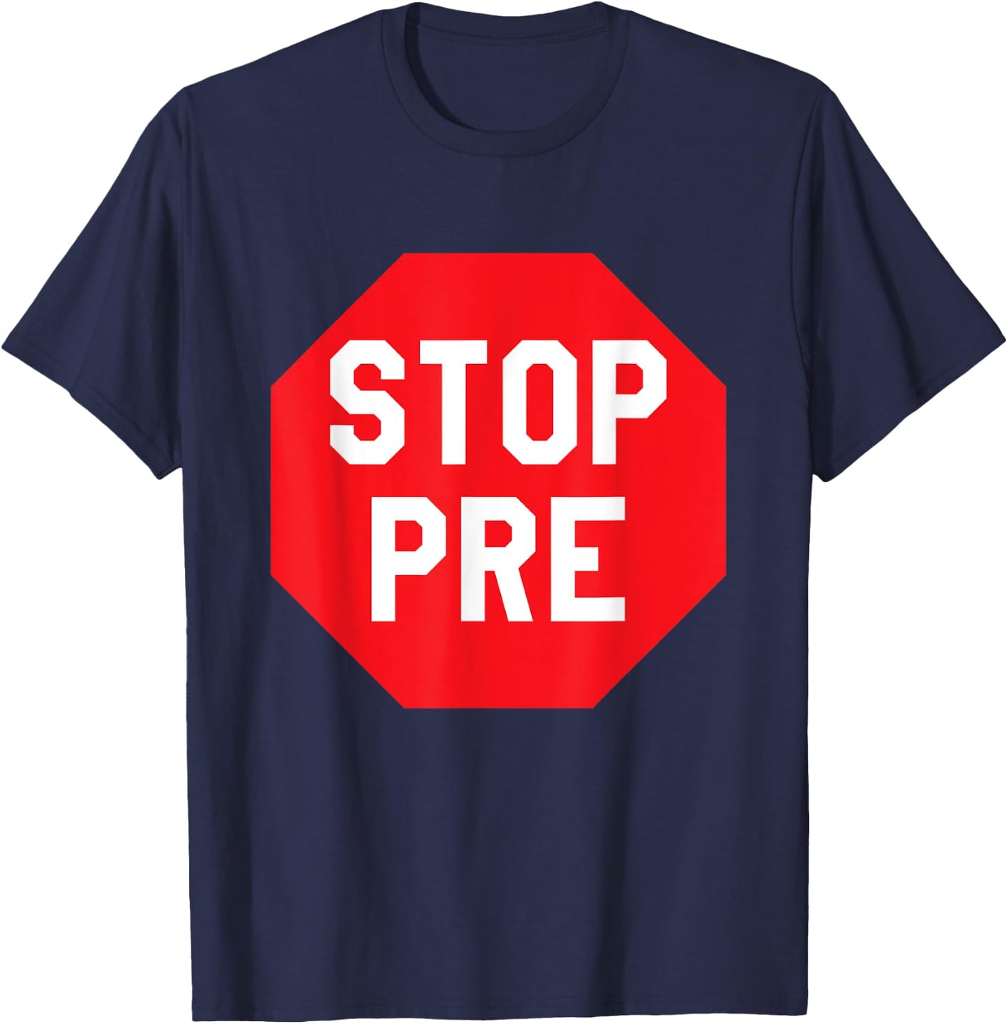 Vintage Stop Pre - Marathon Running Legend Runner T-Shirt - T-Shirt | Navy