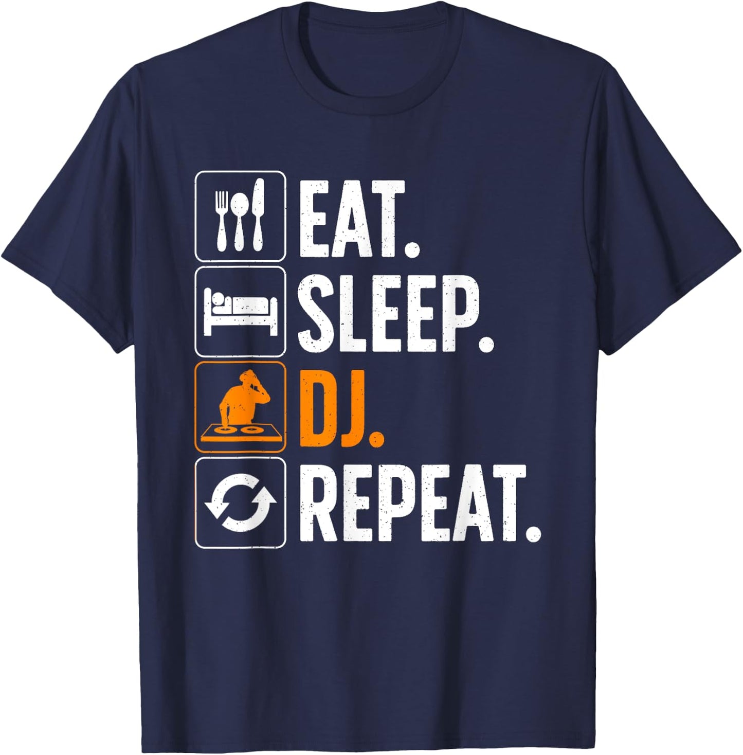 Cool DJ Women Disc Jockey Radio DJs Jazz Music Lover T-Shirt - T-Shirt | Navy