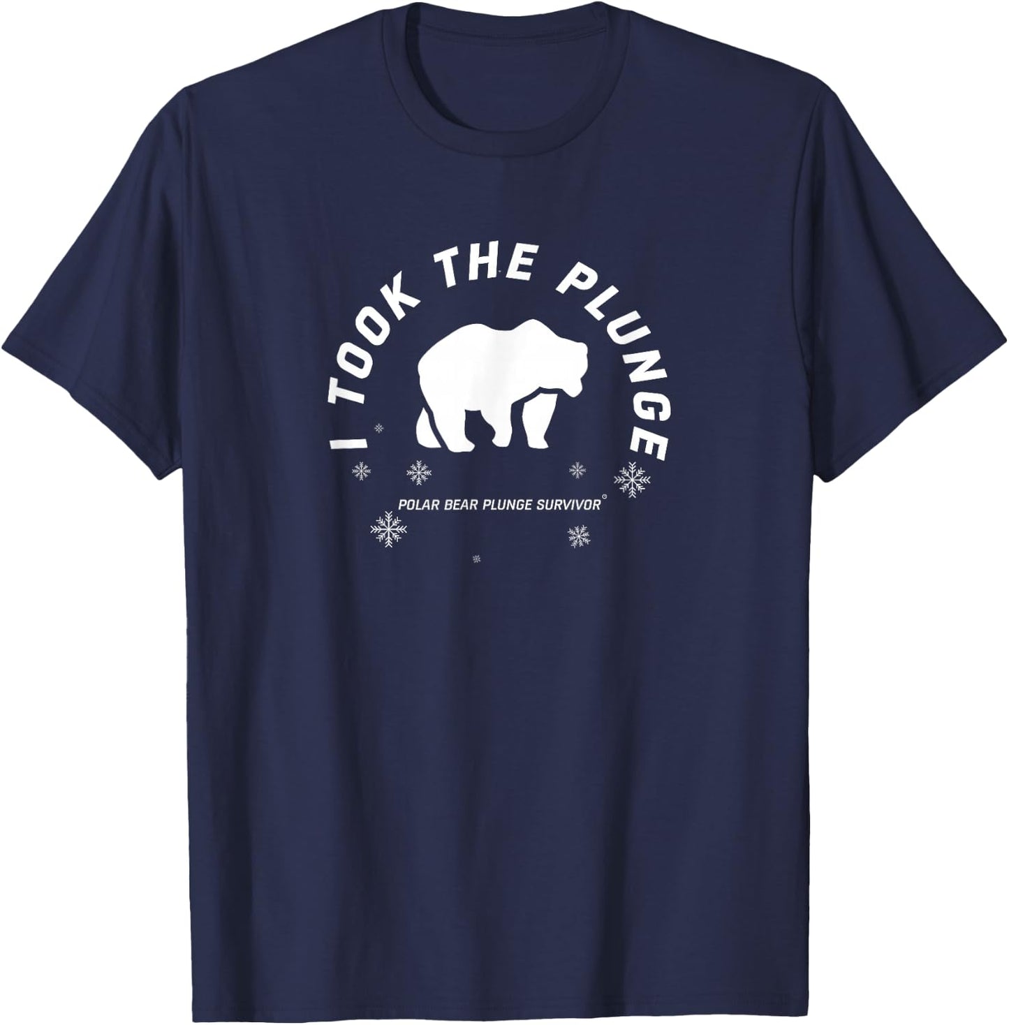 Polar Plunge Polar Bear I Took The Plunge T-Shirt - T-Shirt | Navy