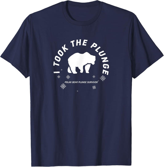 Polar Plunge Polar Bear I Took The Plunge T-Shirt - T-Shirt | Navy